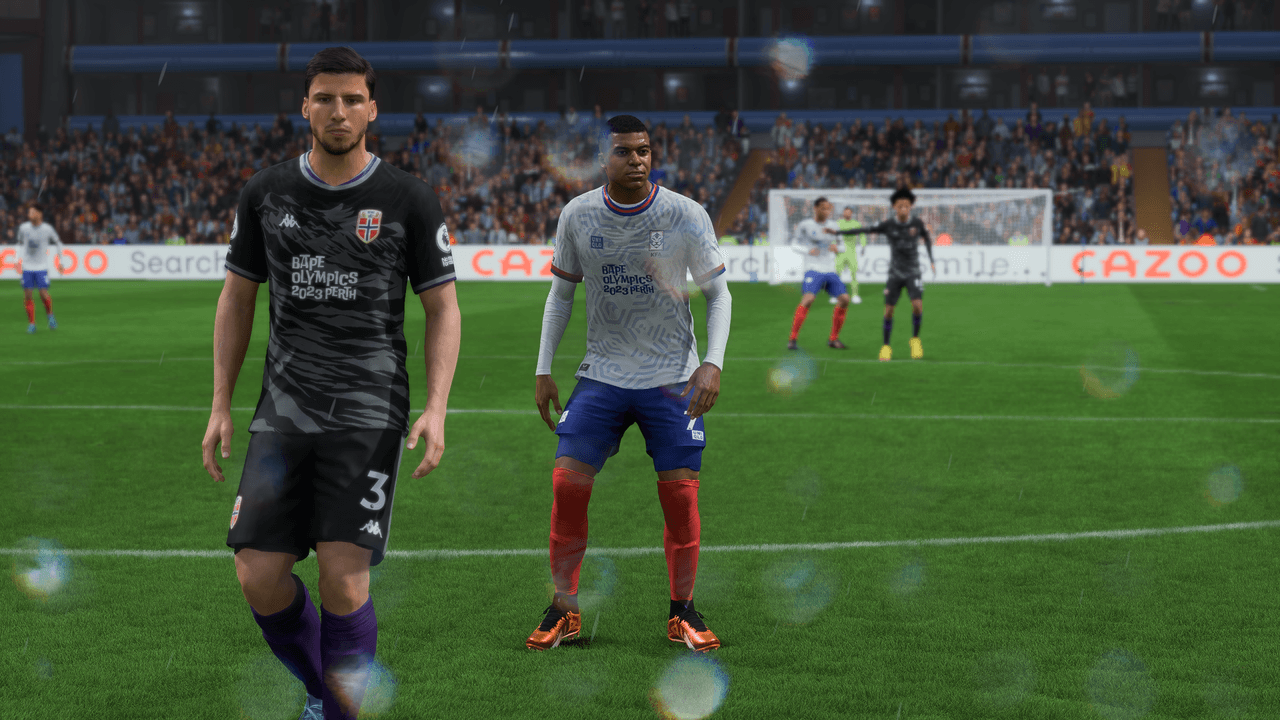 Norway and South Korea face off in the FIFA Singles event with their custom uniforms.